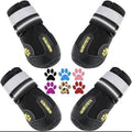 Qumy Pet Dog Boots Shoes Paw Protection Size 6 Rugged Reflective Adjustable NEW