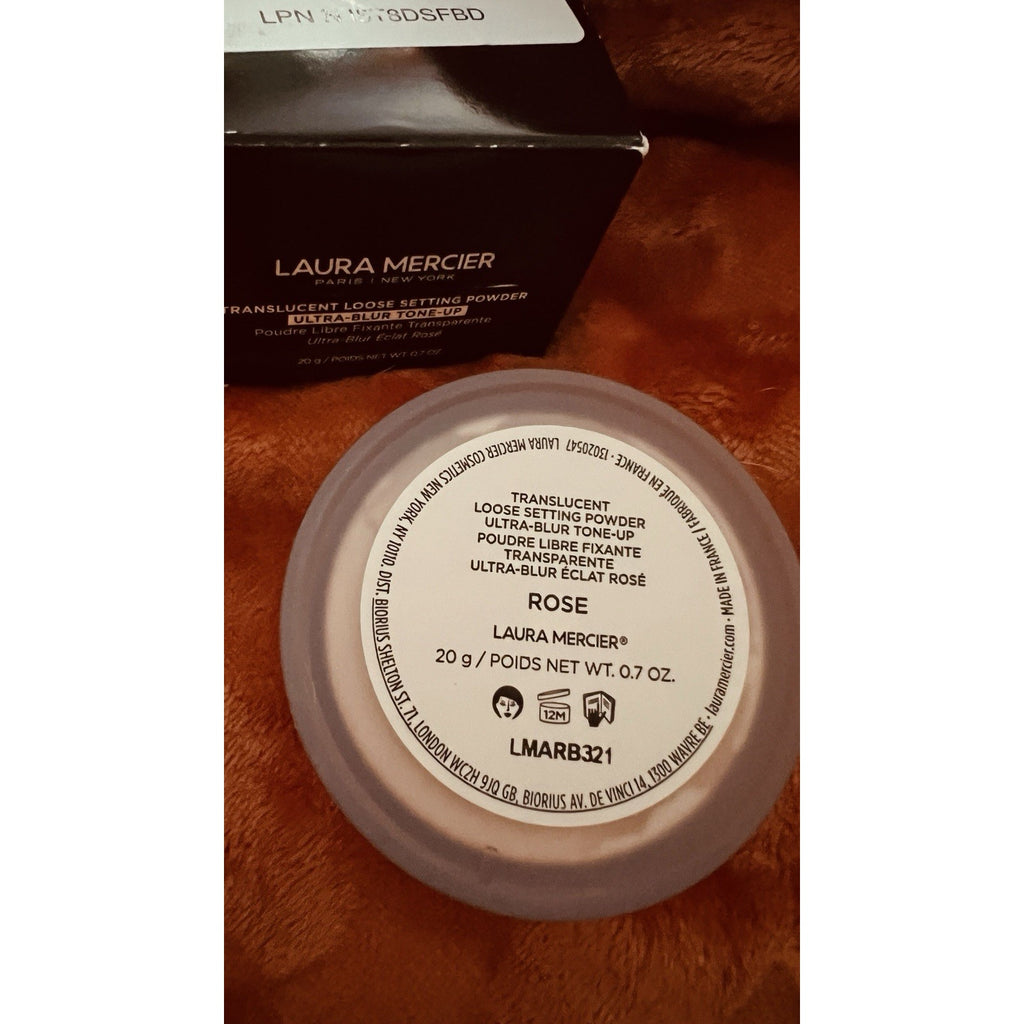 Laura Mercier TONE-UP Translucent Loose Setting Powder ROSE 20g pink cosmic NIB