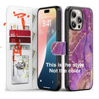 Funmiko Mobile Wallet Case Iphone 14 6.1 Light Pink Swirl NEW