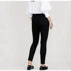 NWT Old Navy Mid Rise Pop Icon Skinny Jeans Classic Black Stretch Womens 8