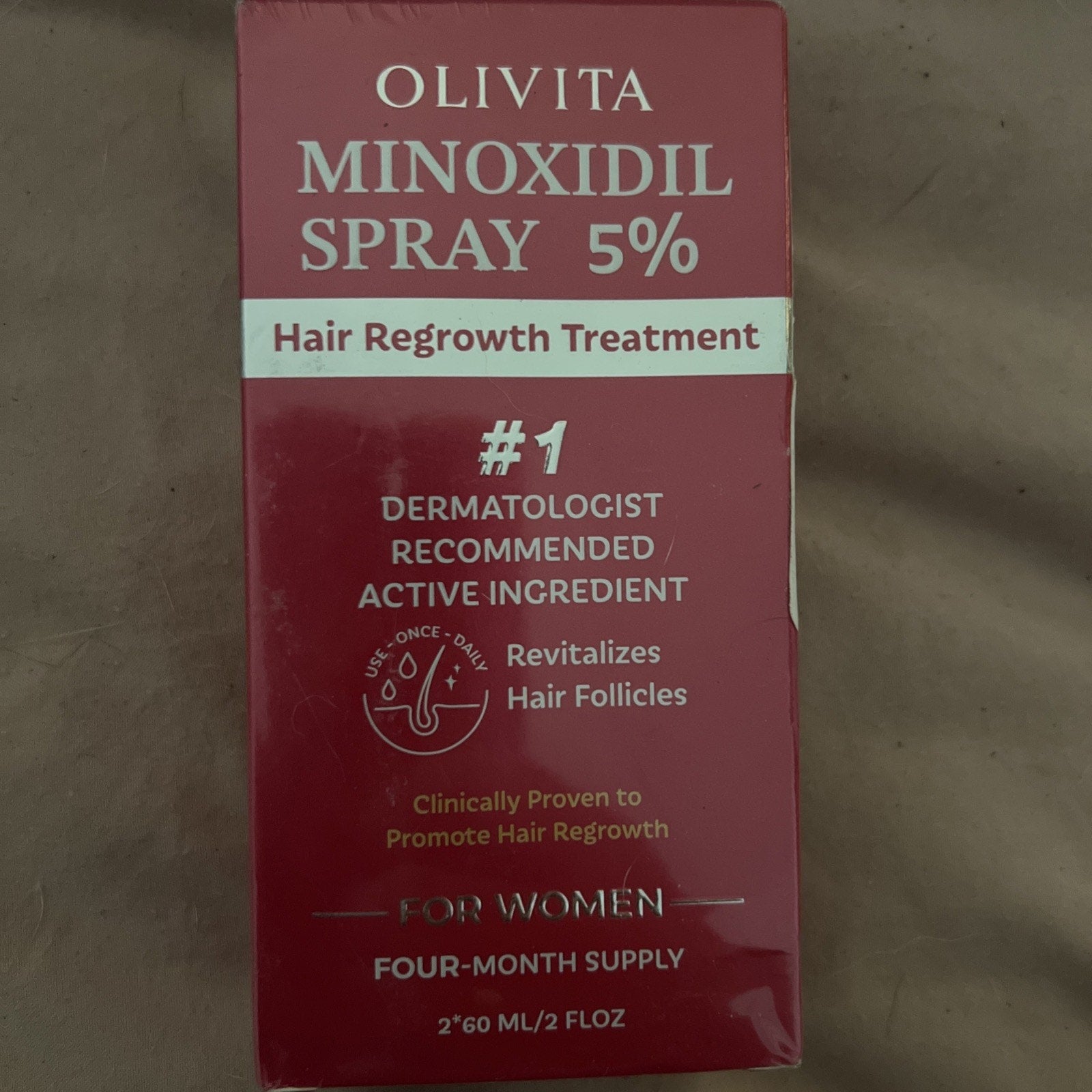 5% Minoxidil Spray for Women Hair Growth: Extra Strength Hair Regrowth - 2 Pk