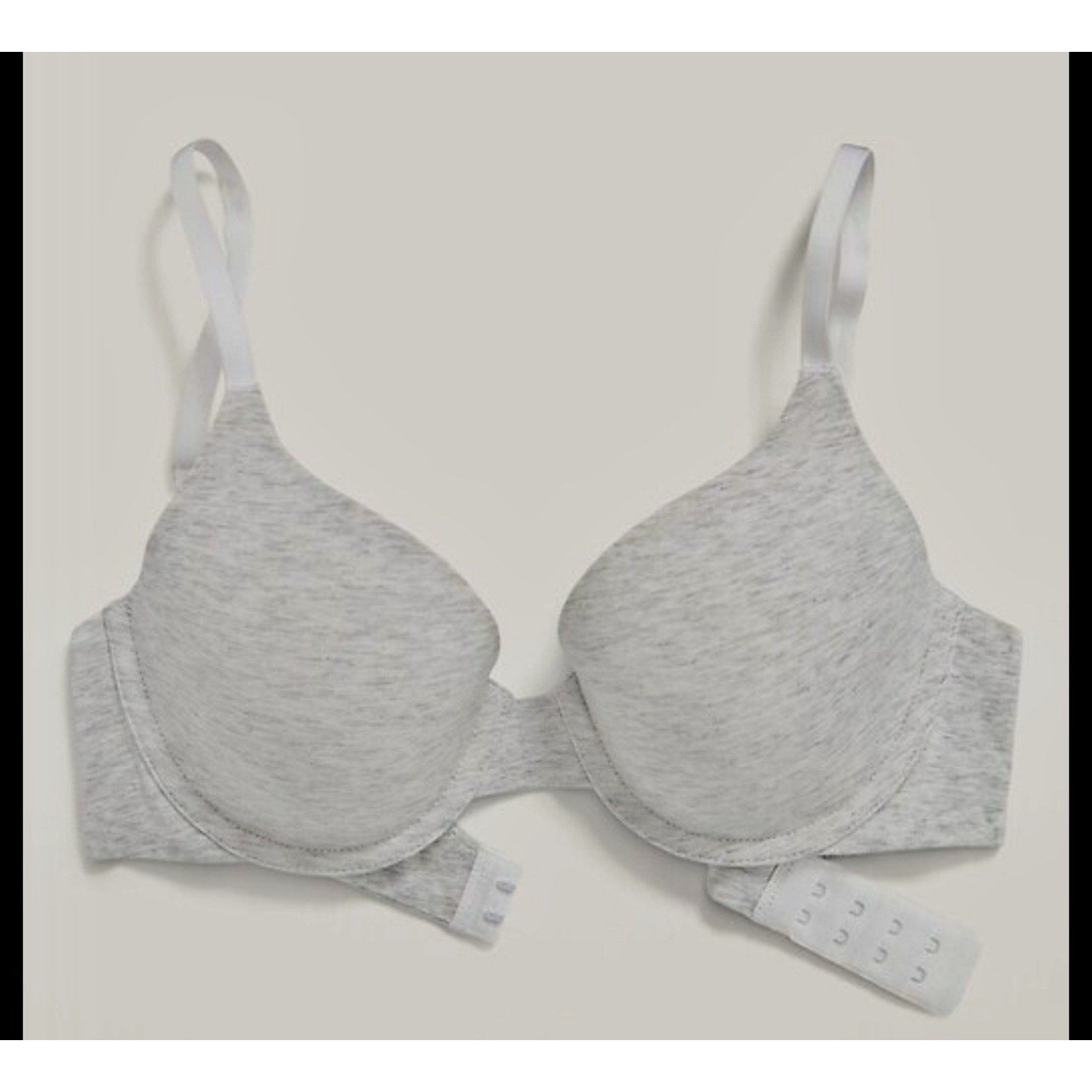 OLD NAVY-Gray LIGHTLY PADDED-PLUNGE-UNDERWIRE-BRA-NWT 34D