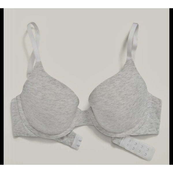 OLD NAVY-Gray LIGHTLY PADDED-PLUNGE-UNDERWIRE-BRA-NWT 34D