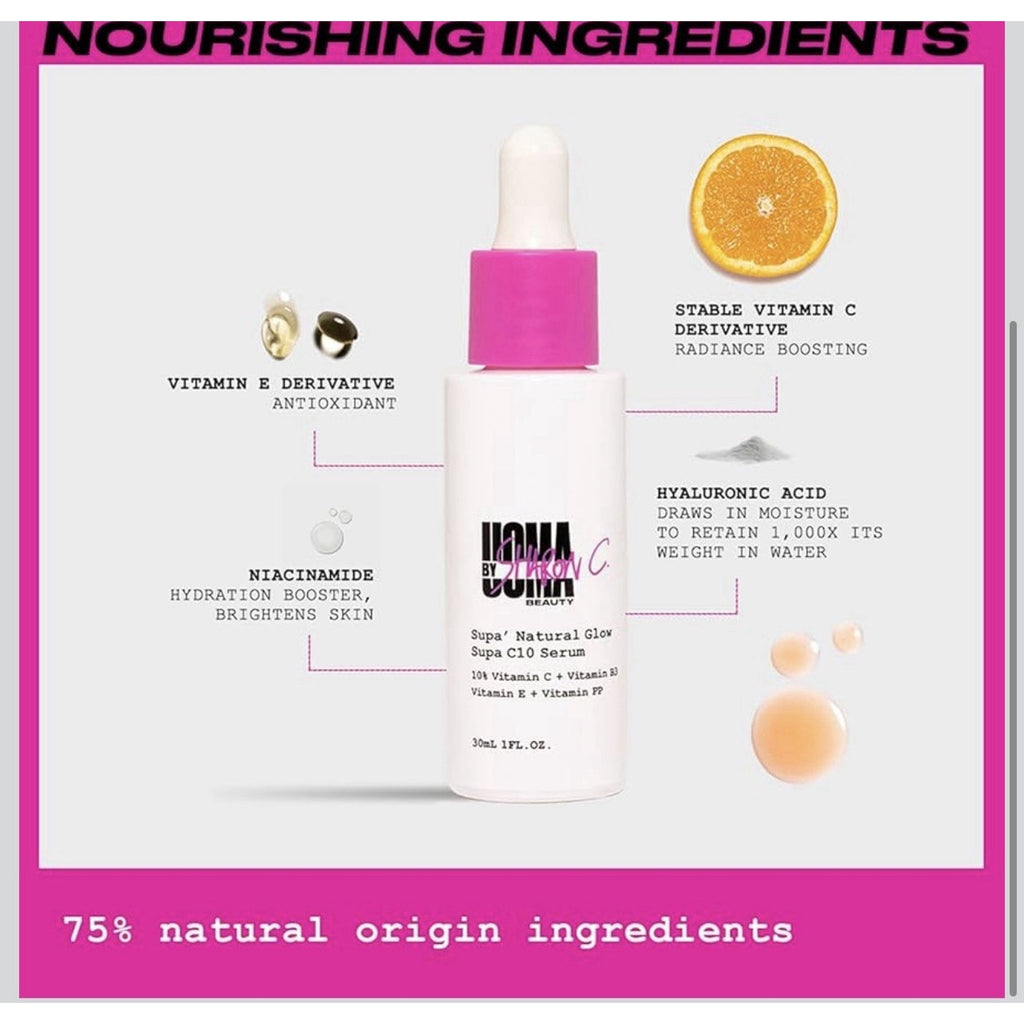 New Uoma By Sharon C, Supa' Natural Glow Serum - Supa C20 1 fl. oz.