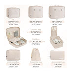 BAGAIL 8 Set Packing Cubes Luggage Packing Organizers for Travel Cream NEW