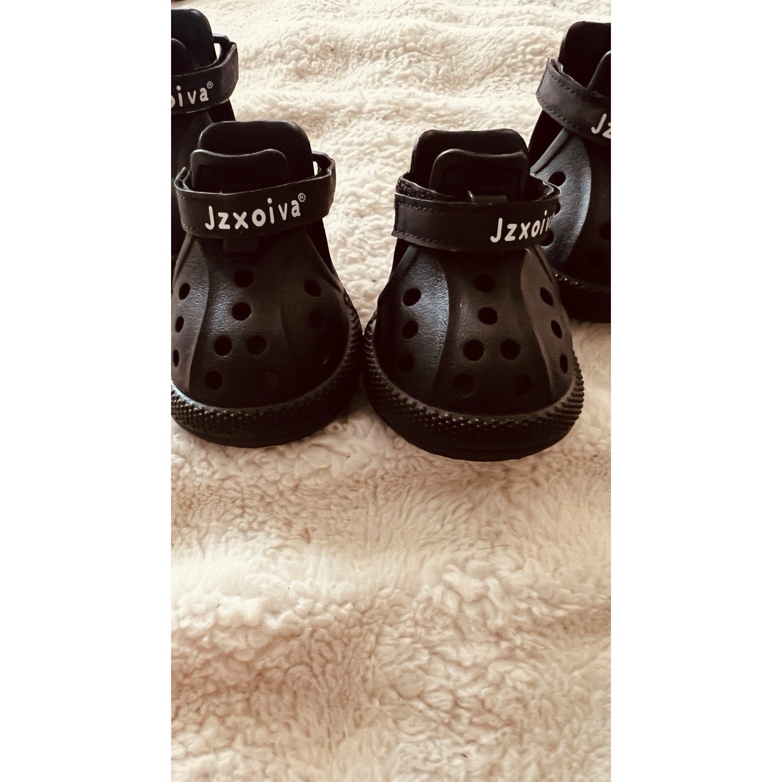 Dog Boots Anti Slip Waterproof Shoes for Hot Pavement, Breathable Black Size 6