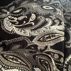 NY Collection Printed Maxi Skirt Sash Waist Tie Blue Paisley XL NWT