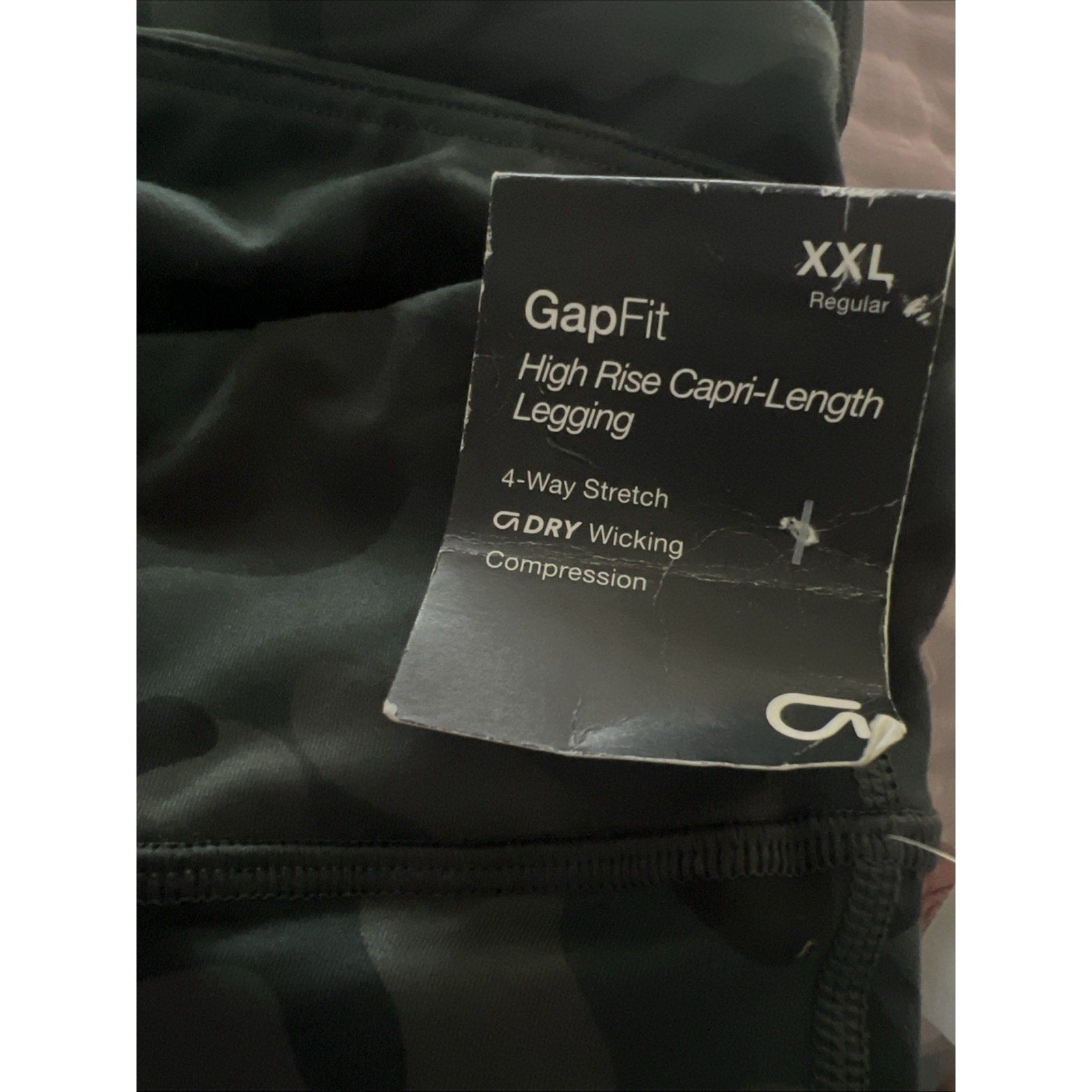 GAP GAPFit Army Camo Print Exercise Active 7/8 Leggings - Size XXL