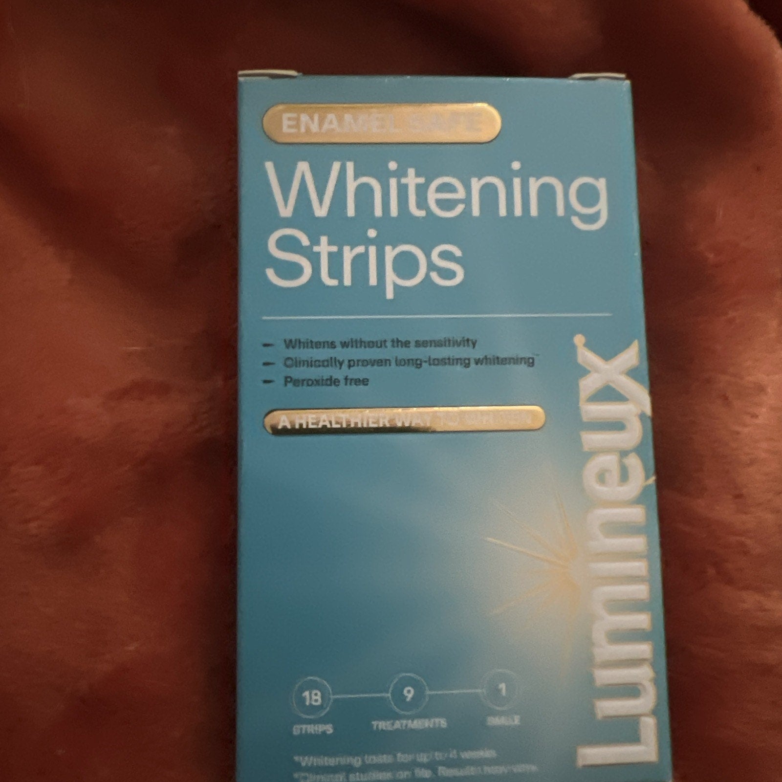 Lumineux Enamel Safe 18 Teeth Whitening Strips 9 Treatments NEW