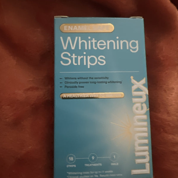 Lumineux Enamel Safe 18 Teeth Whitening Strips 9 Treatments NEW