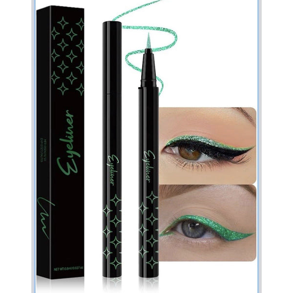 Color 24HR Eyeliner Pencil Liquid High Pigment Long-Wearing Pen New Green