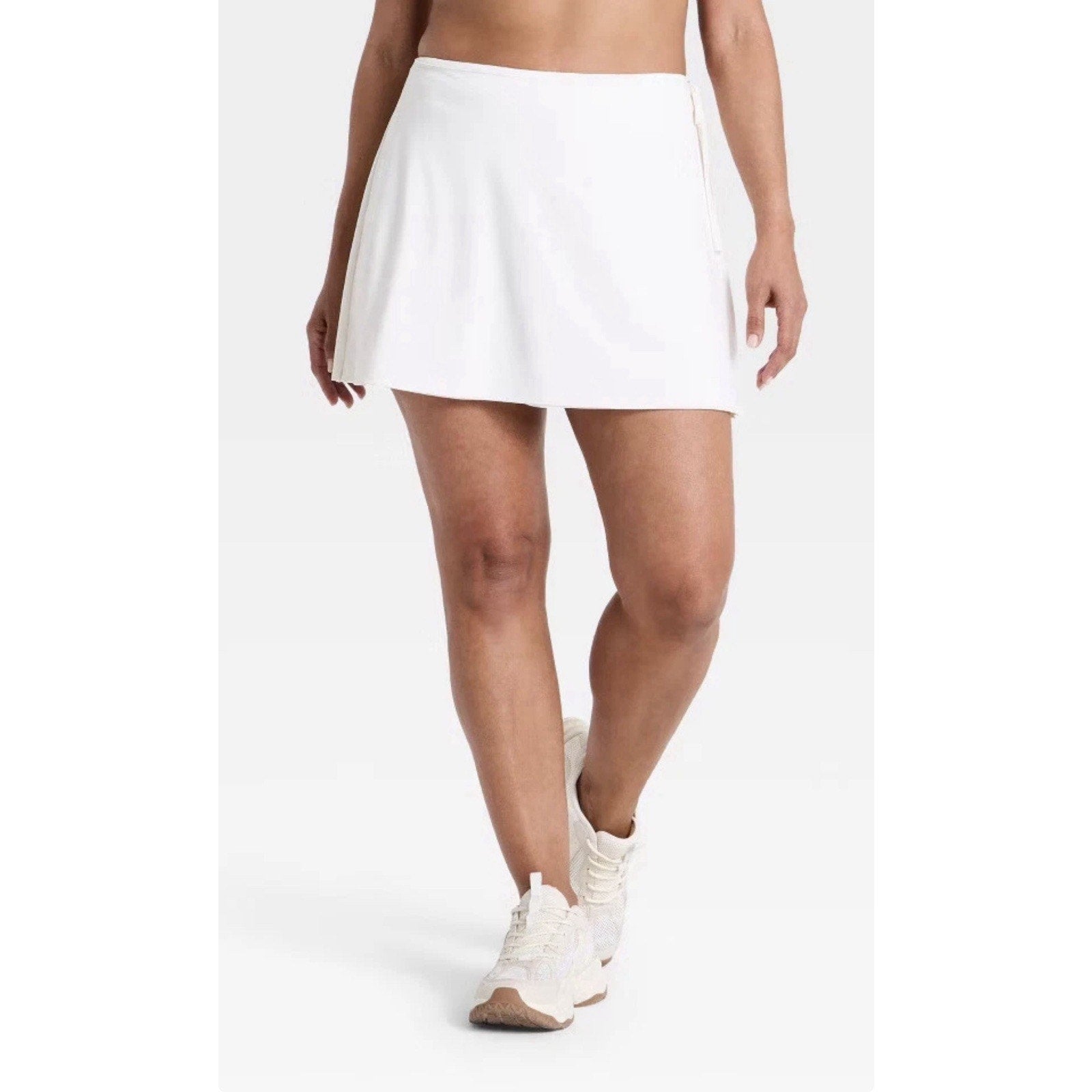 Women Knit Wrap Athletic Skort - All In Motion White XS New