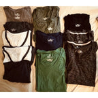 Lot of NEW Women’s Shirts - 11 Large shirts- Baseball, Tshirts, V-necks