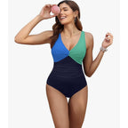 Holipick Women’s Tummy Control One Piece Swimsuit - Push Up Bathing Suit L