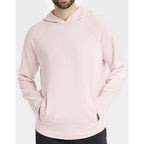 NEW All In Motion Men's Clay Pink Pullover Hooded Heavy Waffle Knit Hoodie XXL