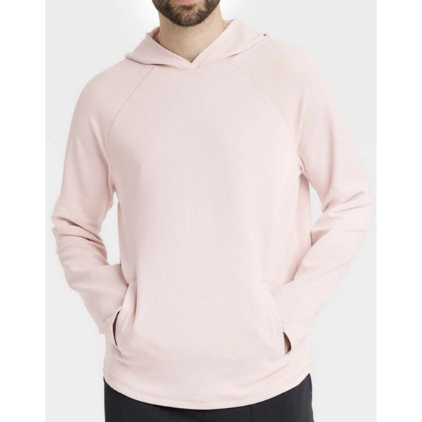 NEW All In Motion Men's Clay Pink Pullover Hooded Heavy Waffle Knit Hoodie XXL