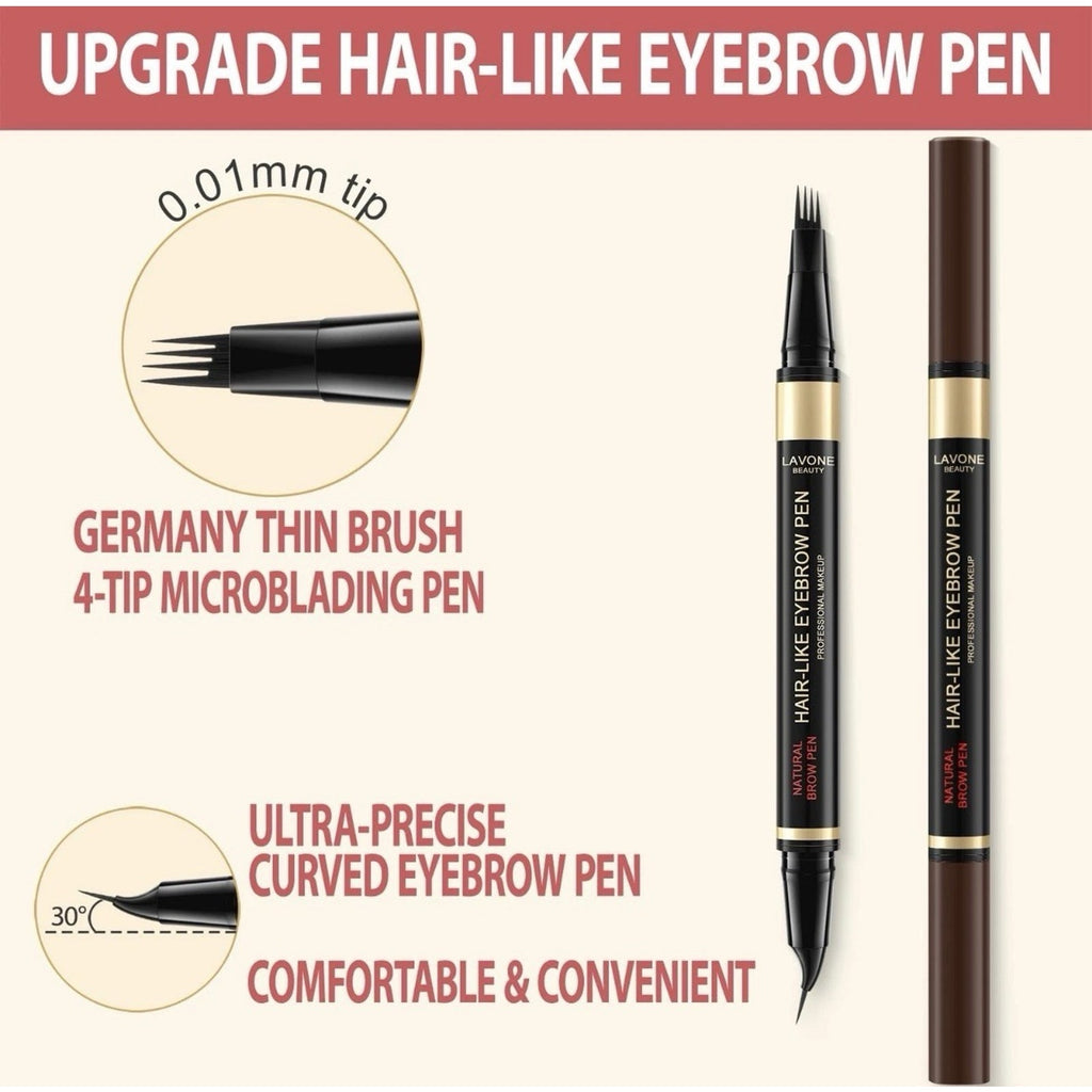 LAVONE Eyebrow Pen and 2-in-1 Pencil Soft Brown NEW