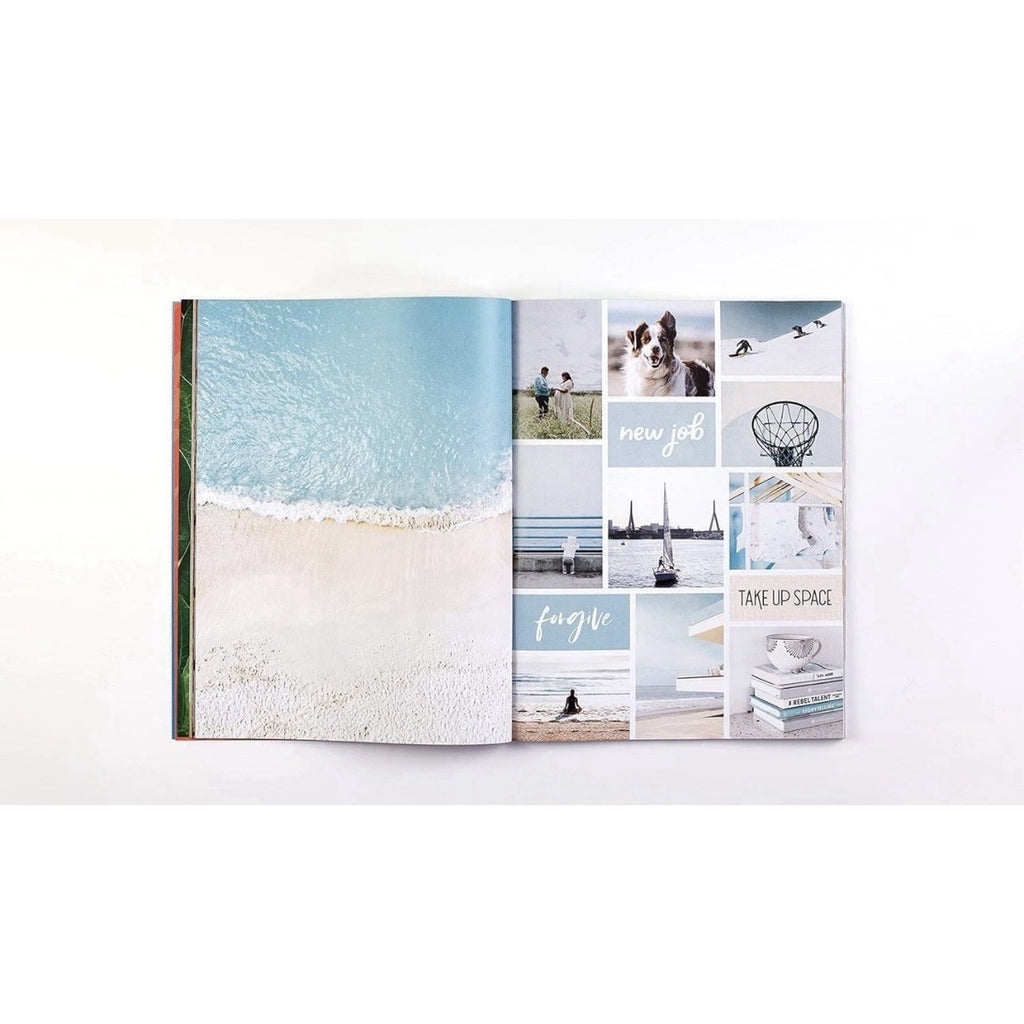 NEW Gorgeous Vision Board Book for Adults Collage Making & Self-Care Reflection