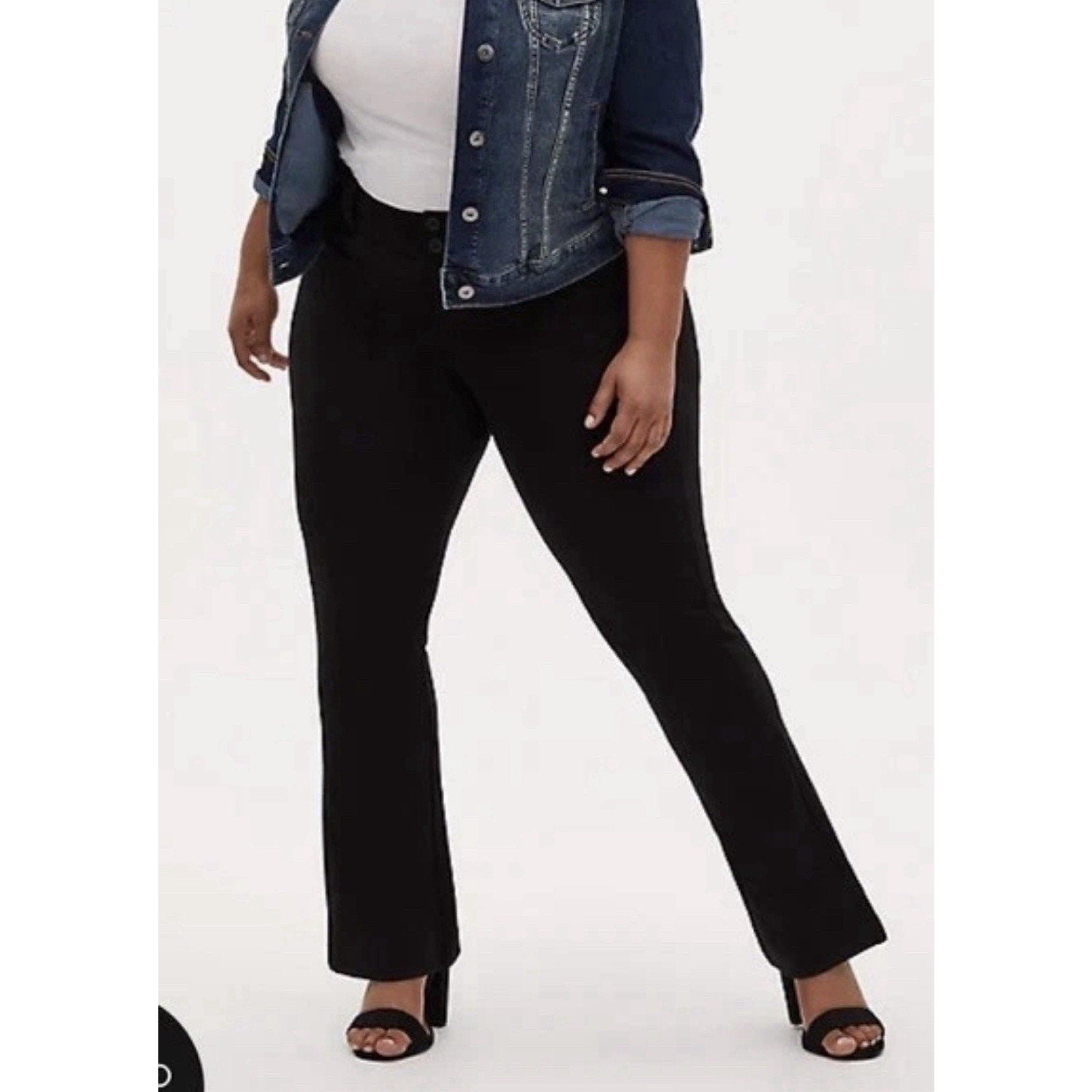 Torrid Studio Pants Black 29" inseam Stretch Size 12