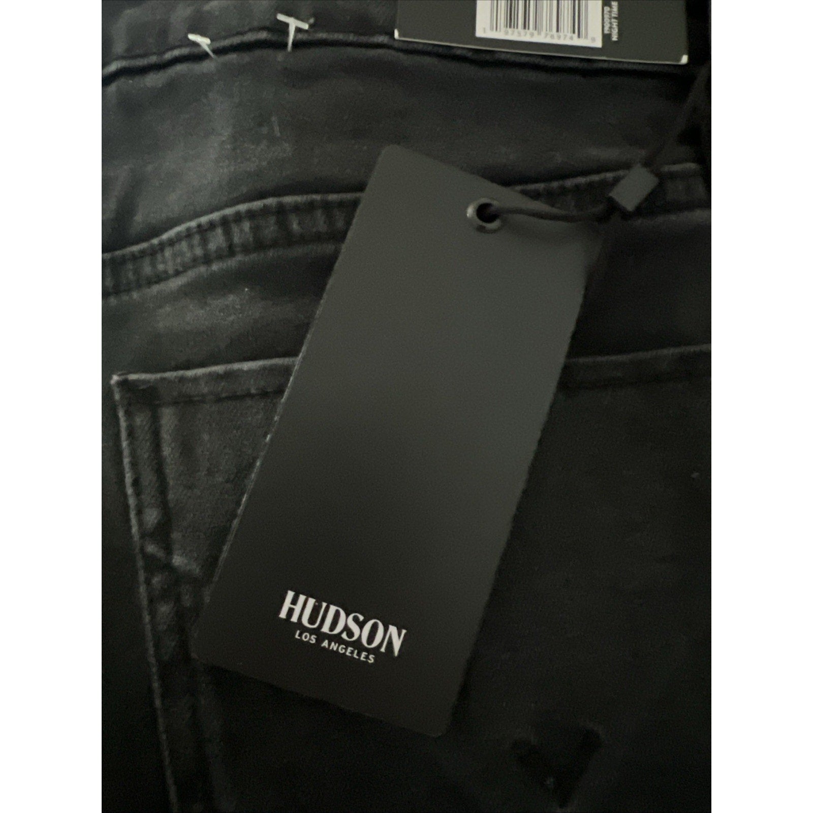 Hudson Women's Mid-Rise Signature Pockets Straight Jeans, Night Time, 29