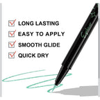 Color 24HR Eyeliner Pencil Liquid High Pigment Long-Wearing Pen New Green