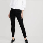 NWT Old Navy Mid Rise Pop Icon Skinny Jeans Classic Black Stretch Womens 8