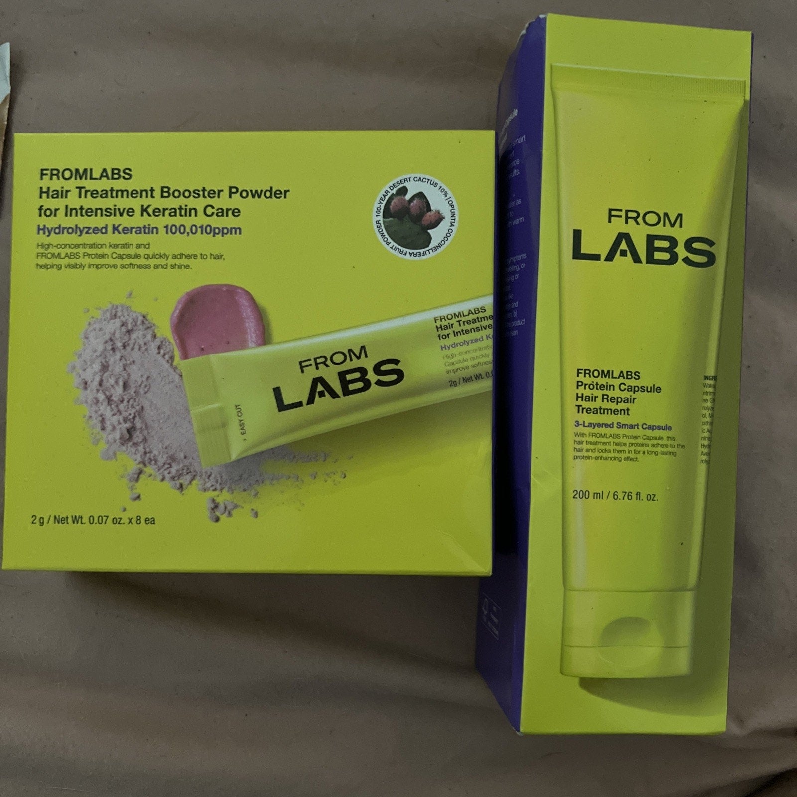FROMLABS Protein Capsule Hair Repair Treatment Set 200ml+Powder 2g*8ea K-Beauty