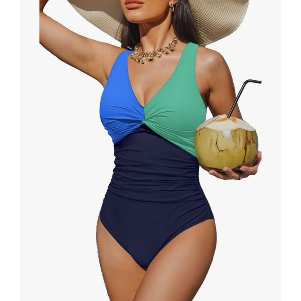 Holipick Women’s Tummy Control One Piece Swimsuit - Push Up Bathing Suit L