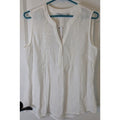 Notations Womens Pintuck Sleeveless Blouse Top NWT MED