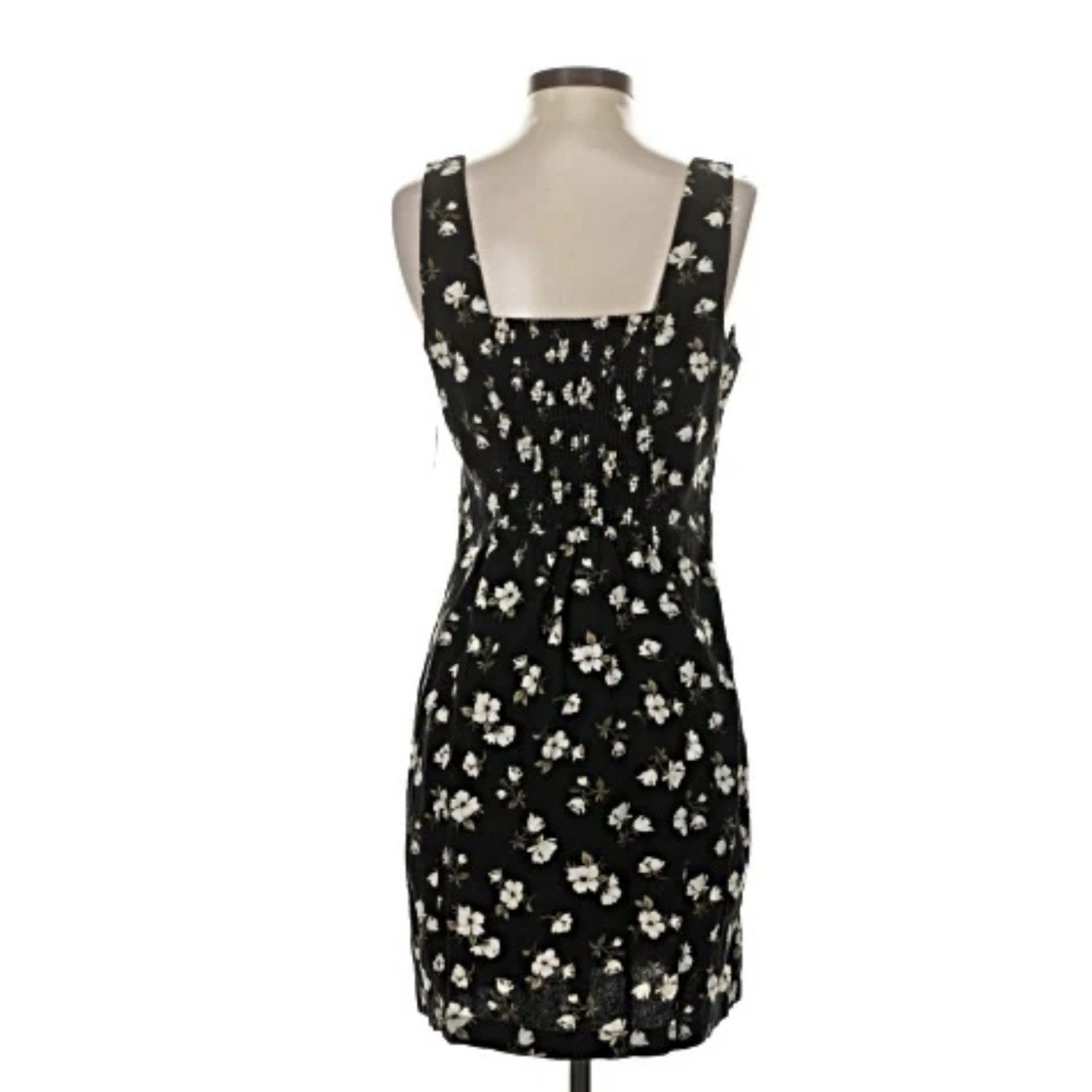 Old Navy Womens Blue Floral Cami Dress Smocked Back Pockets Large tall