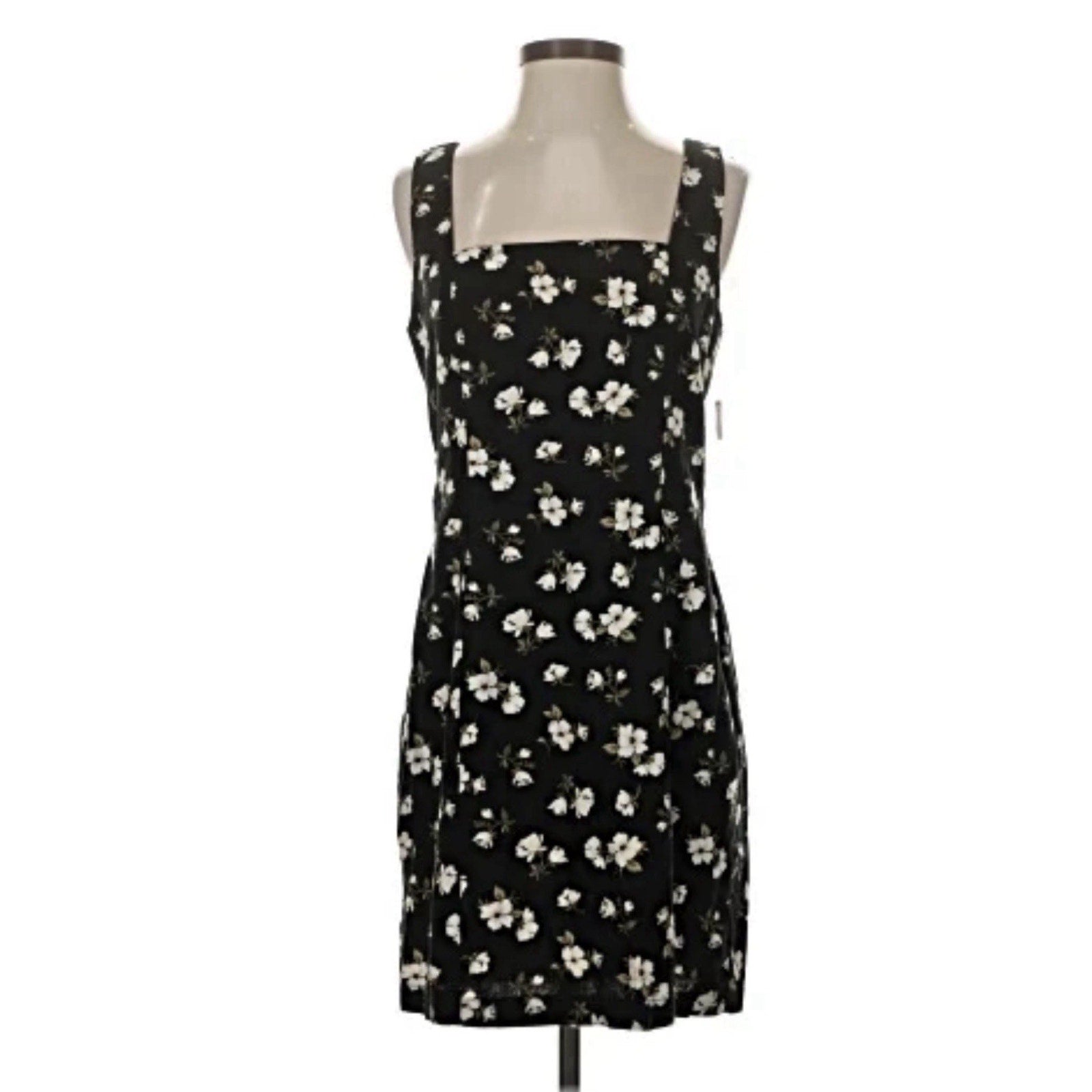 Old Navy Womens Blue Floral Cami Dress Smocked Back Pockets Large tall