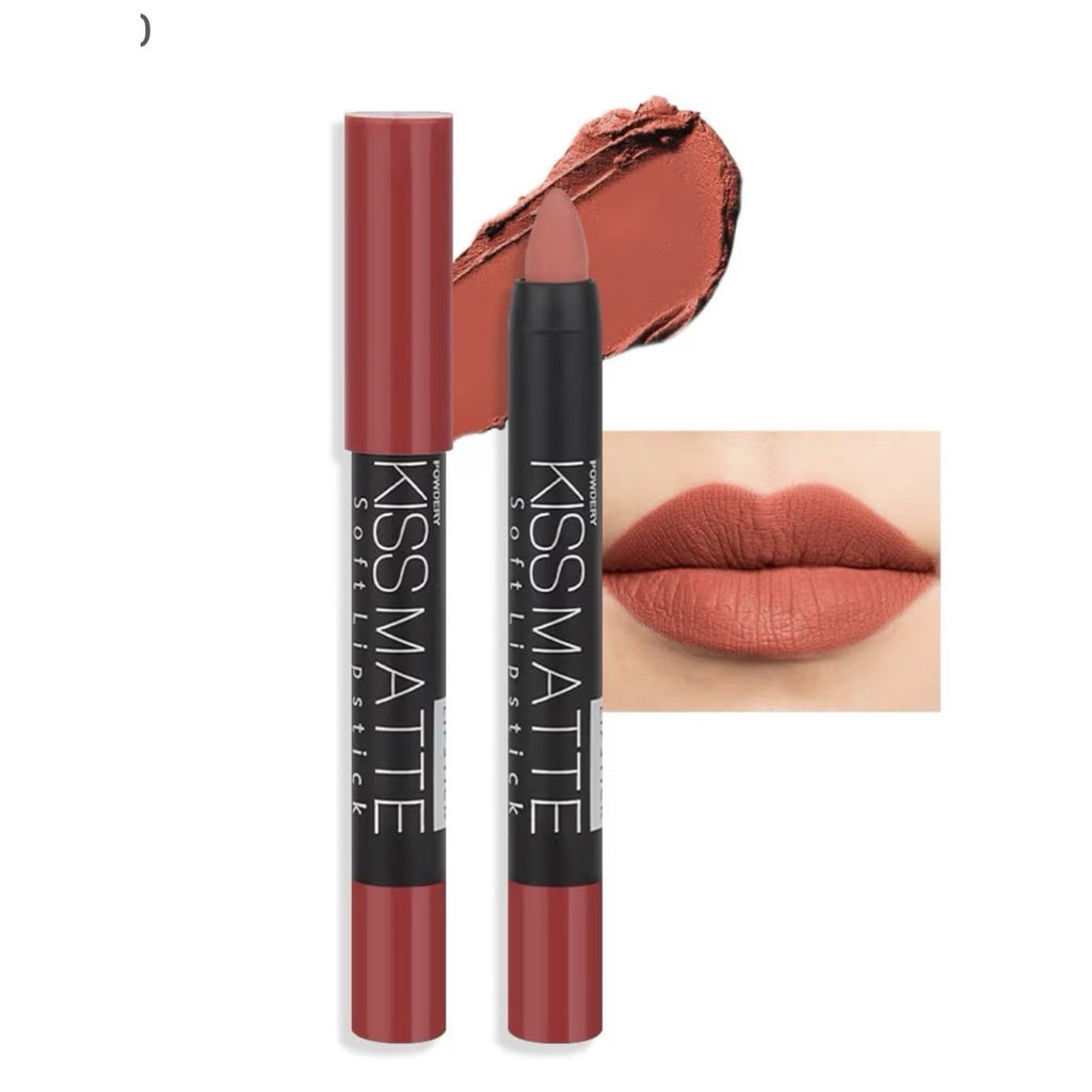 3 Set Kiss Matte Soft Lipstick Shade 10, 11 And 18 Dnm Beauty