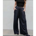 Cider Pants Women's Black Pull On Stretch Waist Wide Leg 3XL