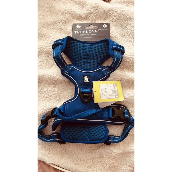 Dog Pet Harness, Truelove, Size LARGE Blue, Brand New