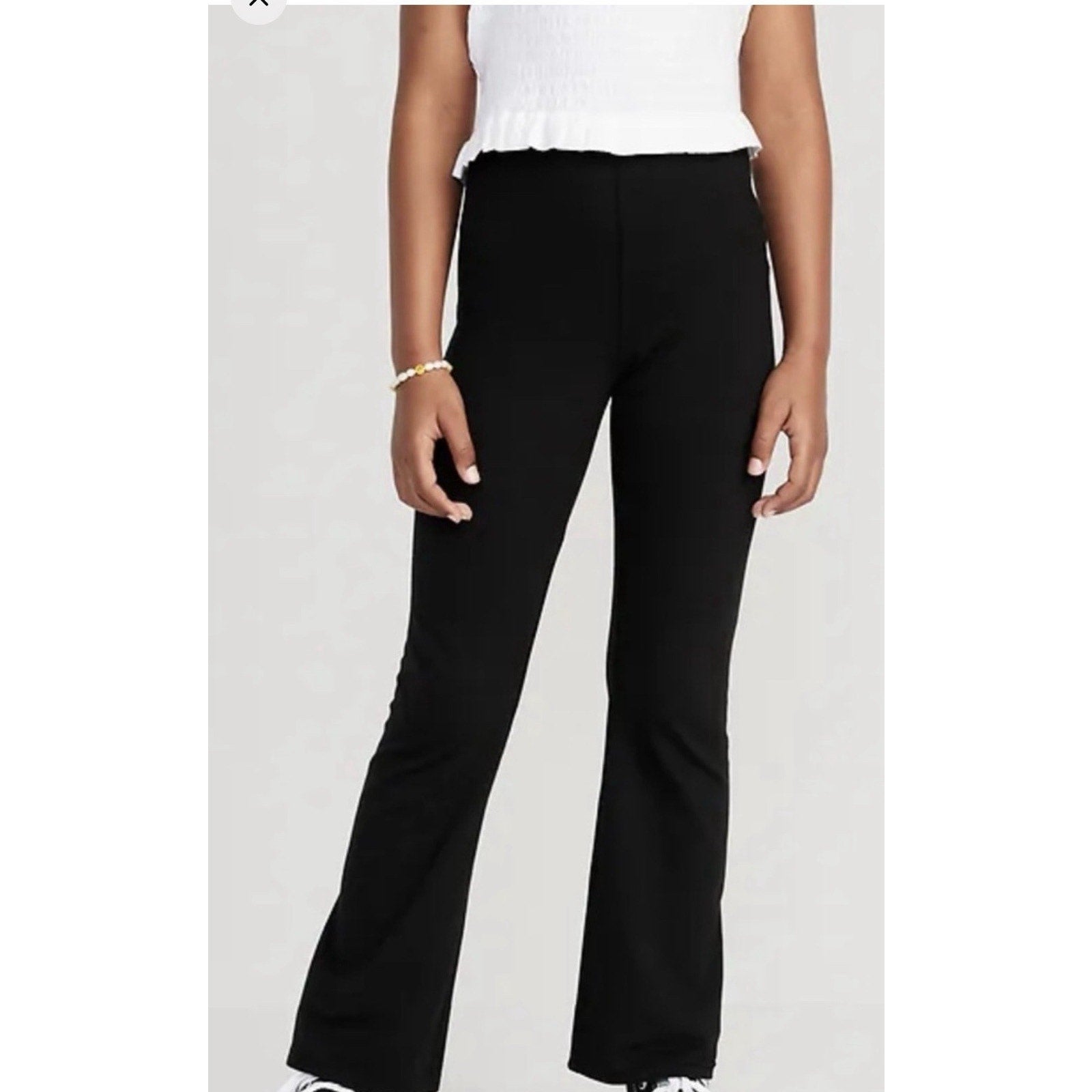 Old Navy Black High-Rise Flare Full Length Pants Womens NWT medium