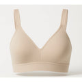 NWOT Felina Womens Nude Wireless Padded Back Closure Full Coverage Bra Small