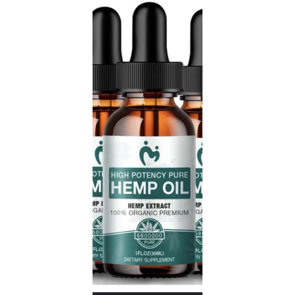 Hemp Drops Organically Grown Hemp Oil Drops No GMO Vegan Omegas Natural Potent