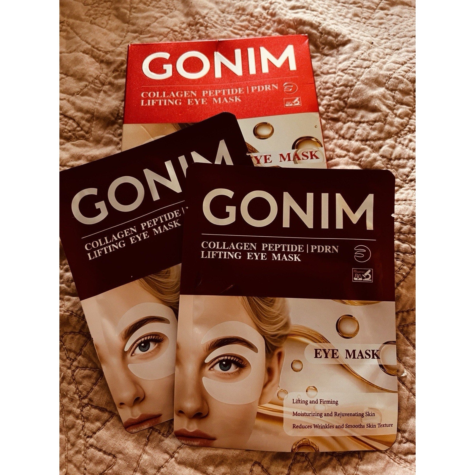 Gonim Under Eye Patches 360° Fit, Eye Mask w/Collagen Peptide, Salmon PDRN - 2