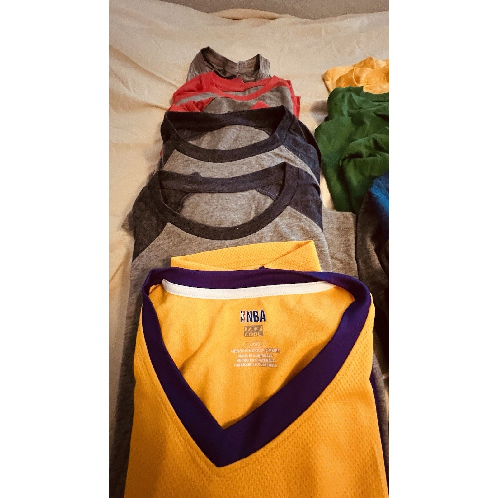 Lot of NEW Men’s Blank Shirts - 14 Large Shirts NBA, Fanatics, MLB, More.