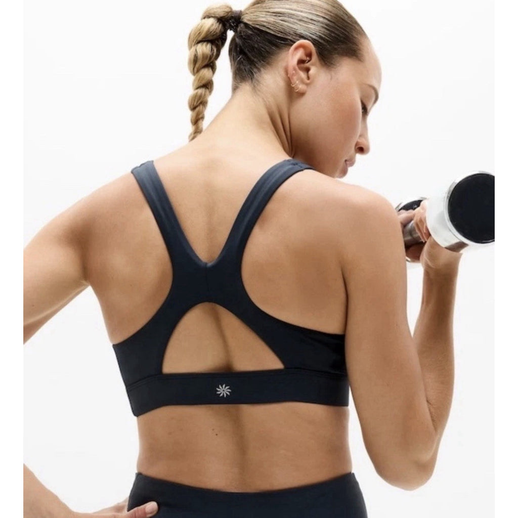 NEW Athleta Interval Sports Bra Eclipse Blue - Size XL