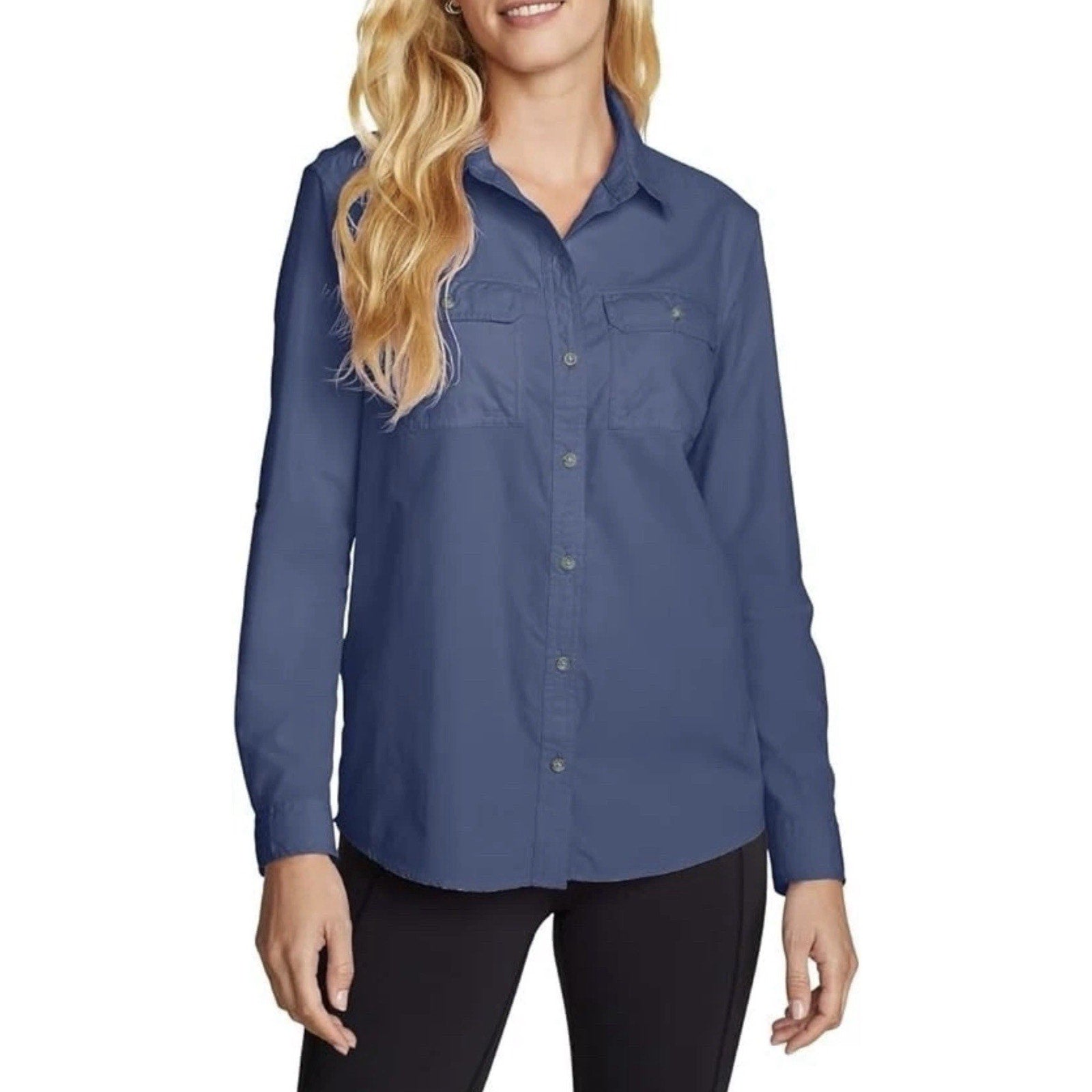 Eddie Bauer Women's Mountain Ripstop Long Sleeve Shirt Small