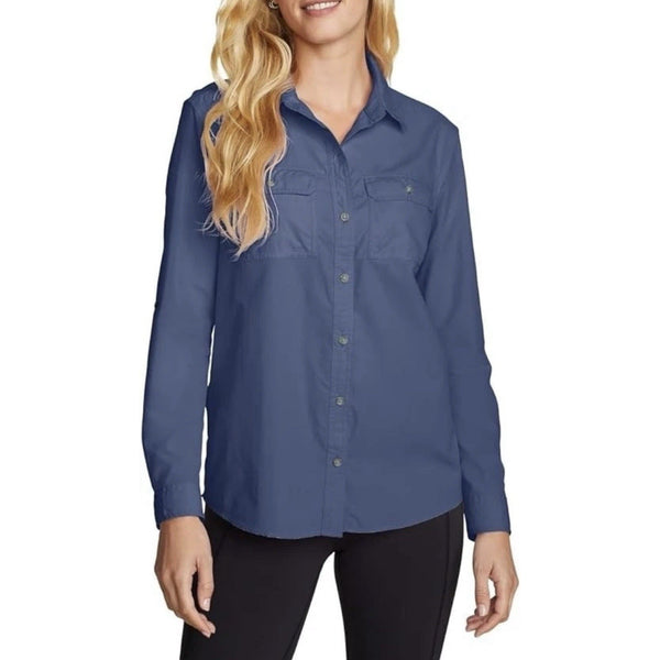 Eddie Bauer Women's Mountain Ripstop Long Sleeve Shirt Small