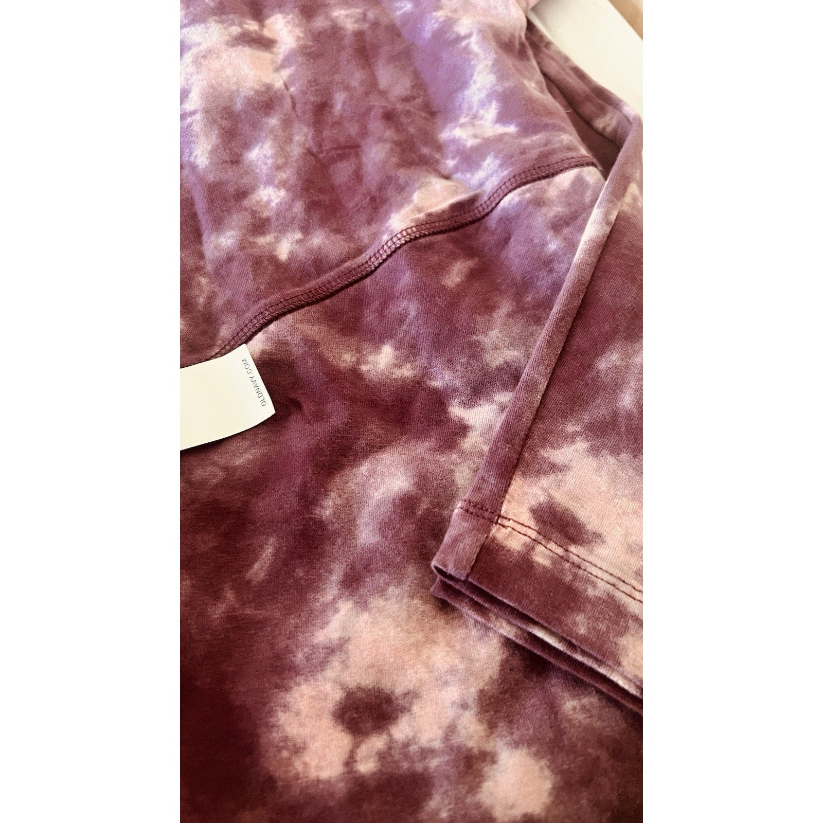 Old Navy MATERNITY Full Panel Plum Tie Dye Leggings Size Large NWT