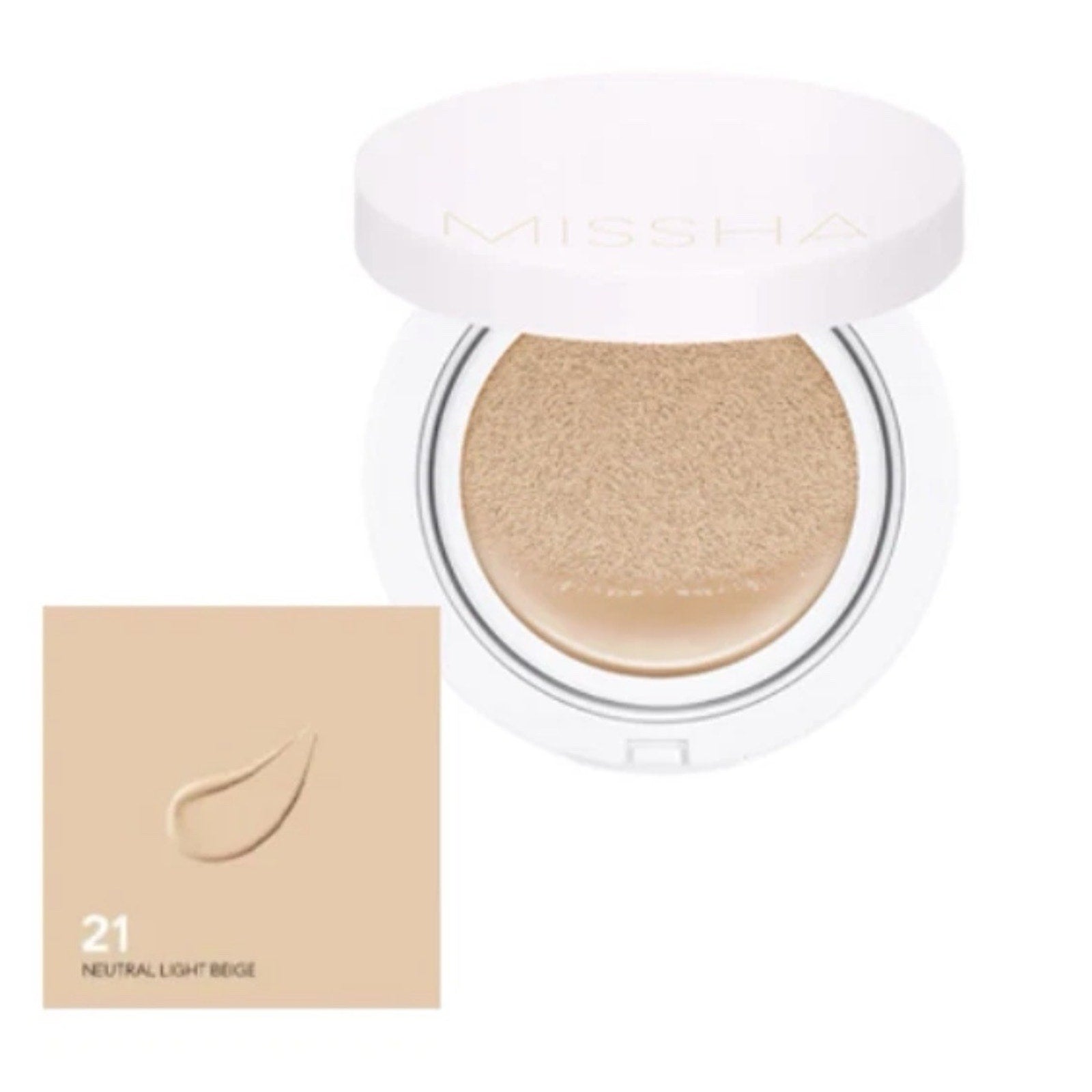 Missha Magic Cushion Cover Lasting SPF50+/PA+++ #21 Neutral Light Beige New