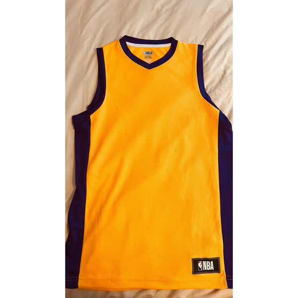 Fanatics NBA Authentics Youth GOLD LAKERS Basketball Jersey Blank Sleeveless XL