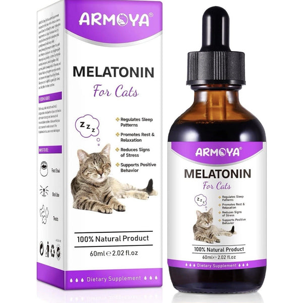 Cat Melatonin - for Cats - All natural Calming Drops- NEW