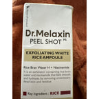 Dr. Melaxin Peel Shot Exfoliant White Rice Ampoule 2.7 fl oz (80 ml) NEW
