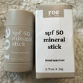 New ROE Wellness Mineral Sunscreen Stick SPF 50 Reef Safe RollOn Clean