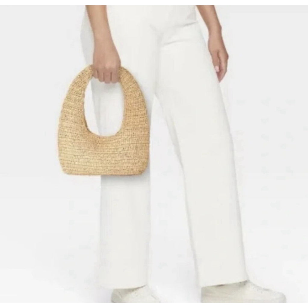 Universal Thread - Casual Raffia Shoulder Bag, Beige, NWT!