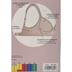 NWOT Felina Womens Nude Wireless Padded Back Closure Full Coverage Bra Small